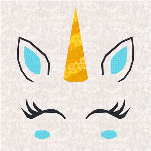 Unicorn Quilt Block  FPP Pattern