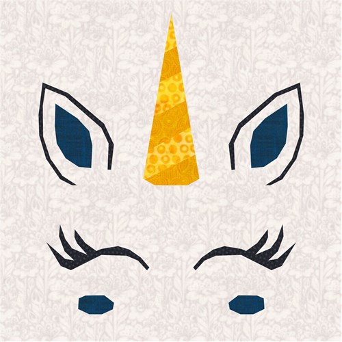 Unicorn Quilt Block  FPP Pattern