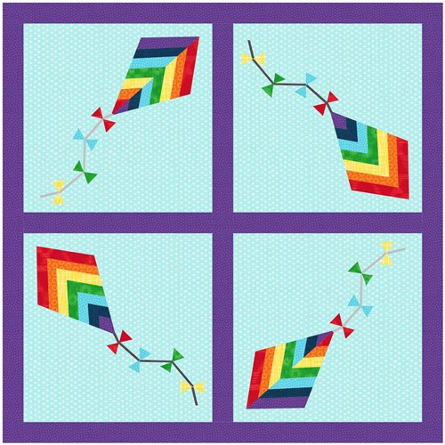 Kite Quilt Block  FPP Pattern