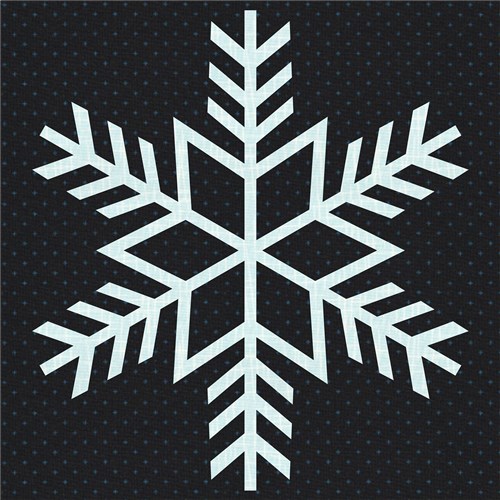 Snowflake Quilt Block  FPP Pattern