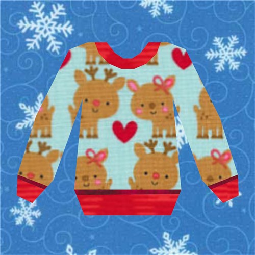 Ugly Sweater Quilt Block  FPP Pattern