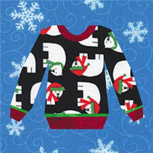 Ugly Sweater Quilt Block  FPP Pattern