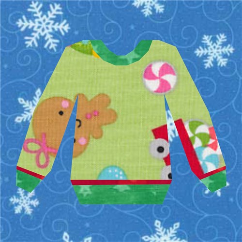 Ugly Sweater Quilt Block  FPP Pattern