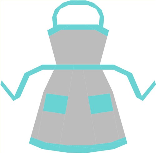 Apron Quilt Block  FPP Pattern