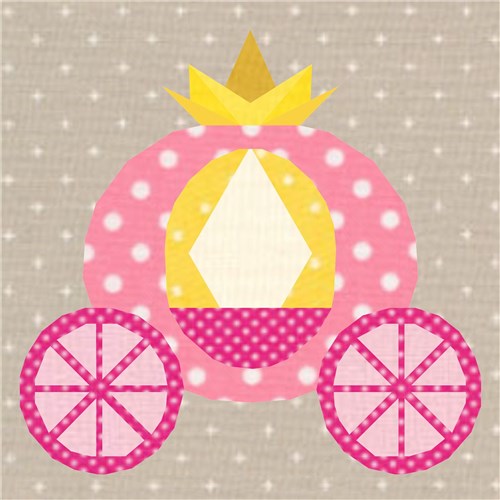 Princess Carriage  Quilt Block  FPP Pattern