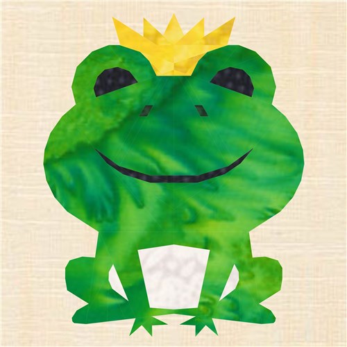 Frog Prince  Quilt Block  FPP Pattern
