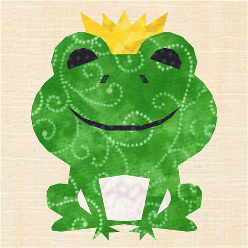 Frog Prince  Quilt Block  FPP Pattern