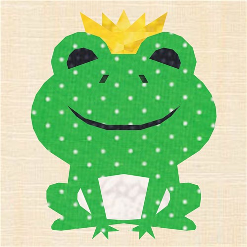 Frog Prince  Quilt Block  FPP Pattern