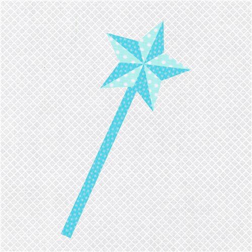 Fairy Wand Princess  Quilt Block  FPP Pattern