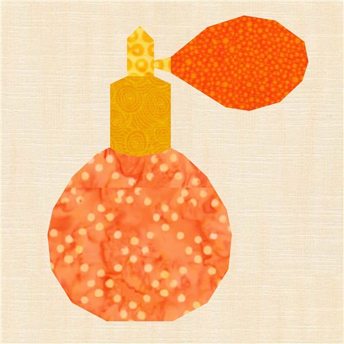 Perfume Atomiser  Quilt Block  FPP Pattern