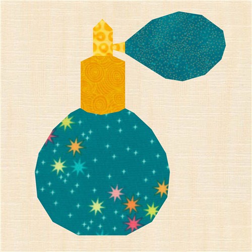 Perfume Atomiser  Quilt Block  FPP Pattern