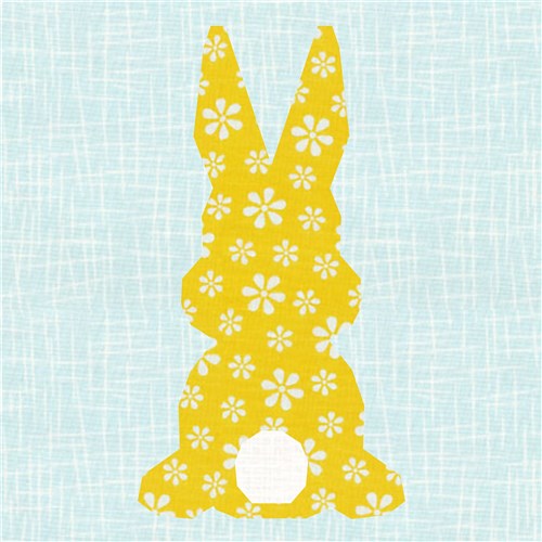 Easter Bunny Rabbit  Quilt Block  FPP Pattern