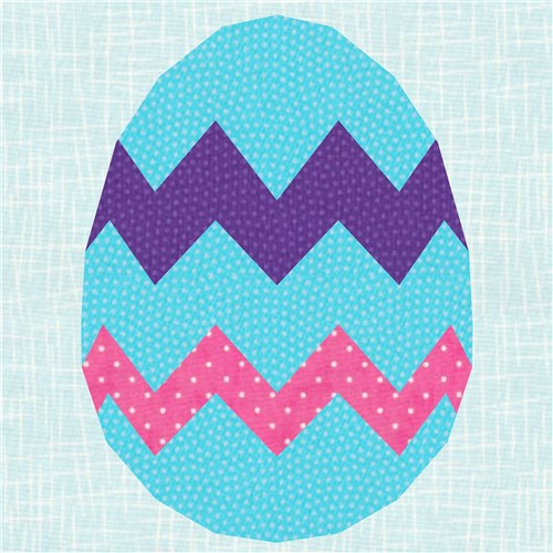 Easter Egg  Quilt Block  FPP Pattern