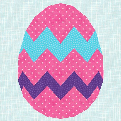 Easter Egg  Quilt Block  FPP Pattern