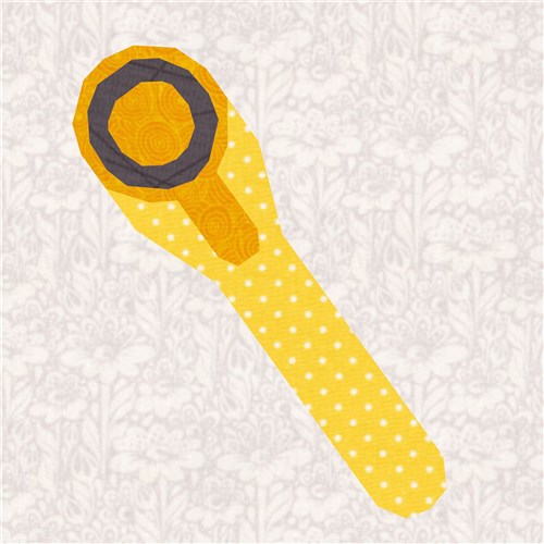 Rotary Cutter Sewing Notions  Quilt Block  FPP Pattern