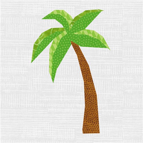 Palm Tree  Quilt Block  FPP Pattern