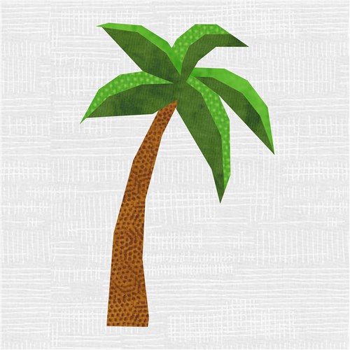 Palm Tree  Quilt Block  FPP Pattern