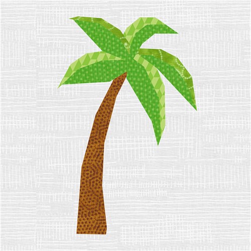 Palm Tree  Quilt Block  FPP Pattern