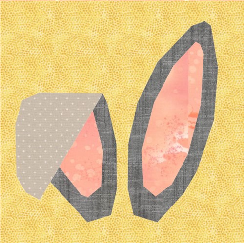 Bunny Ears  Quilt Block  FPP Pattern  Patterns in