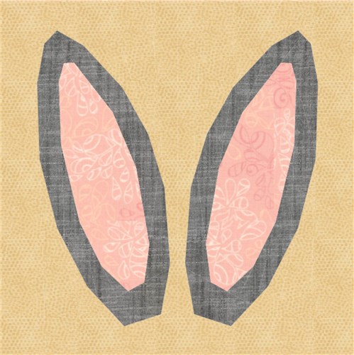 Bunny Ears  Quilt Block  FPP Pattern  Patterns in