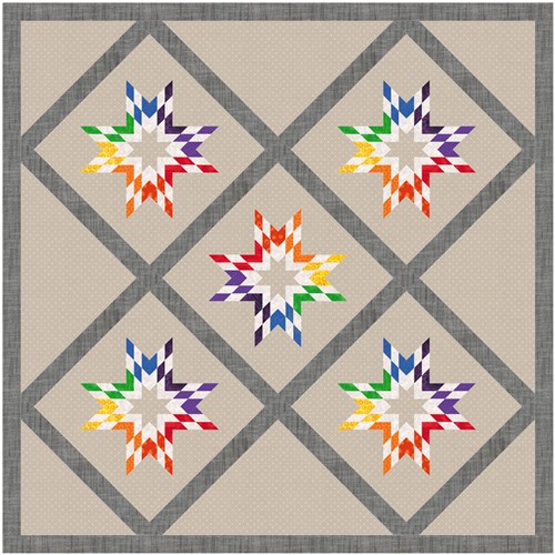 L Star  Quilt Block  FPP Pattern