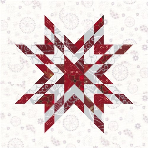 L Star  Quilt Block  FPP Pattern