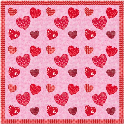 Love is all Around  Quilt Block  FPP Pattern