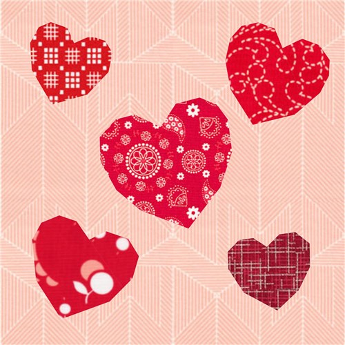 Love is all Around  Quilt Block  FPP Pattern