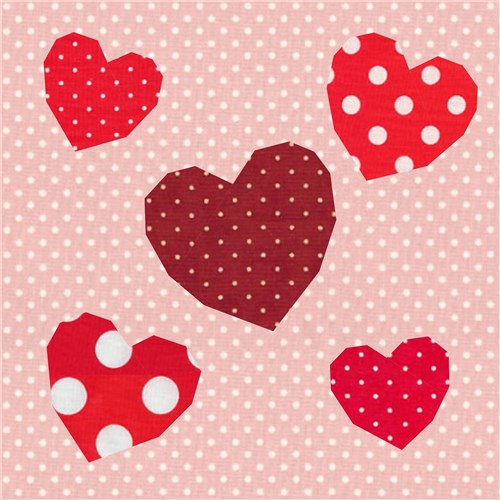 Love is all Around  Quilt Block  FPP Pattern
