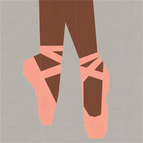 En Pointe Ballet  Quilt Block  FPP Pattern