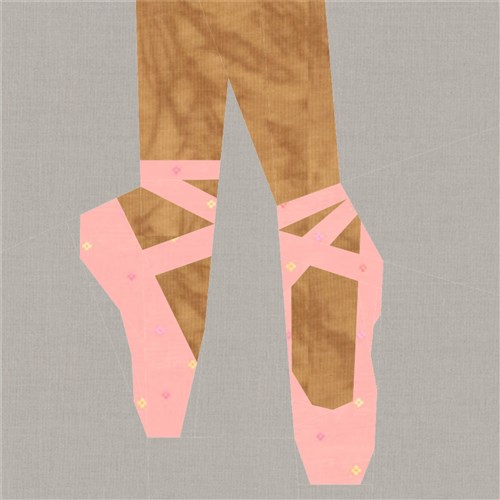 En Pointe Ballet  Quilt Block  FPP Pattern