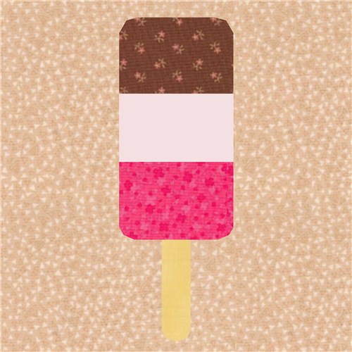 Retro Ice Lollies  Quilt Block  FPP Pattern  Patterns in