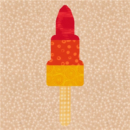 Retro Ice Lollies  Quilt Block  FPP Pattern  Patterns in