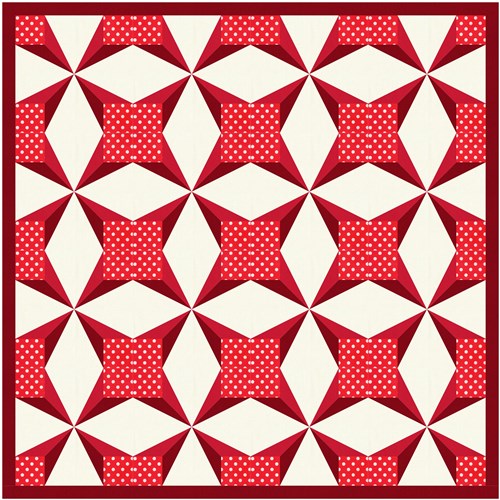 Square Explosion  Quilt Block  FPP Pattern