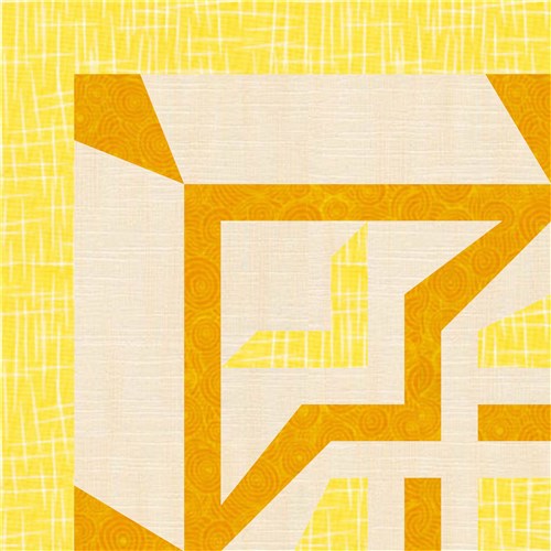 Greek Tiles  Quilt Block  FPP Pattern