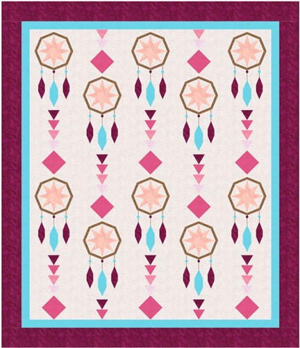 Catch a Dream Dreamcatcher  Quilt Block  FPP Pattern