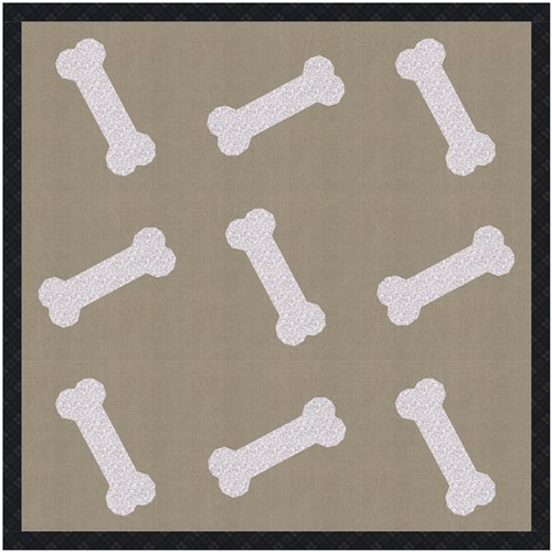 Give a Dog a B. Quilt Block