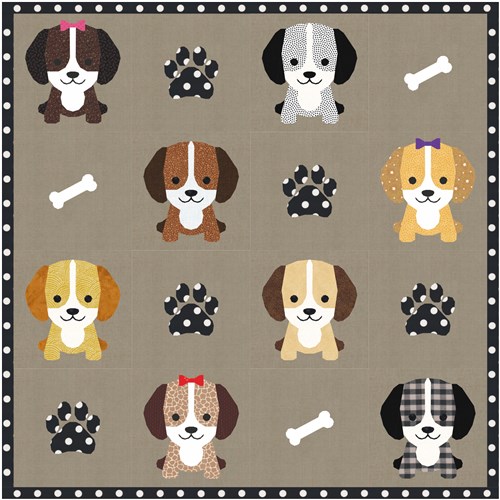 Give a Dog a B. Quilt Block