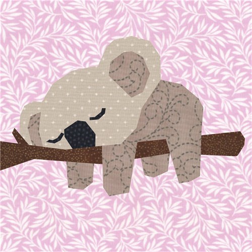 Nap Time Koala  Quilt Block  FPP Pattern