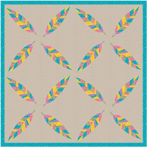 Light as a Feather  Quilt Block  FPP Pattern