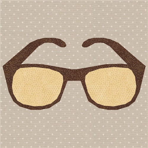 Sunny Days Sunglasses  Quilt Block  FPP Pattern