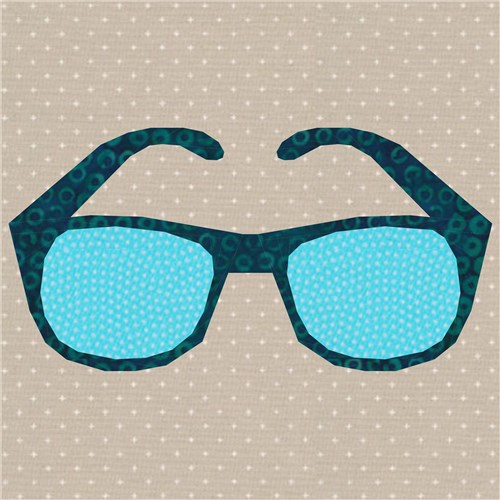 Sunny Days Sunglasses  Quilt Block  FPP Pattern