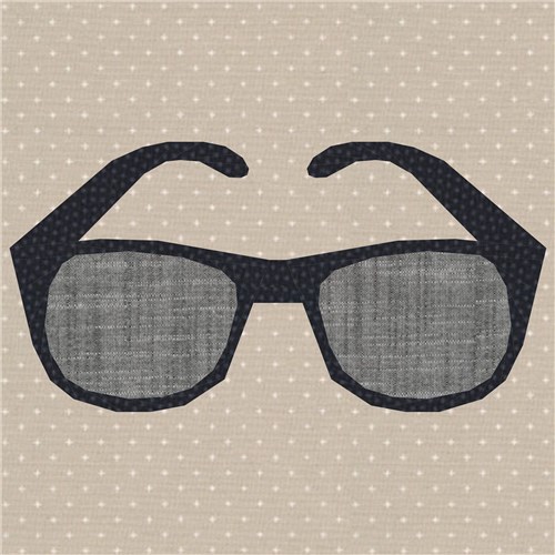 Sunny Days Sunglasses  Quilt Block  FPP Pattern