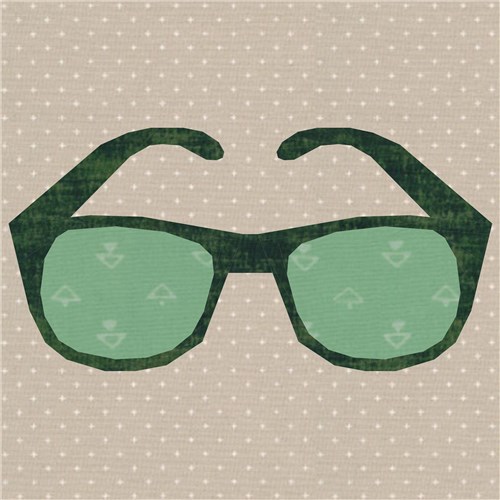 Sunny Days Sunglasses  Quilt Block  FPP Pattern