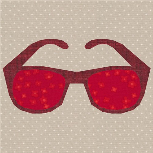 Sunny Days Sunglasses  Quilt Block  FPP Pattern