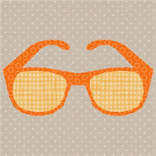 Sunny Days Sunglasses  Quilt Block  FPP Pattern