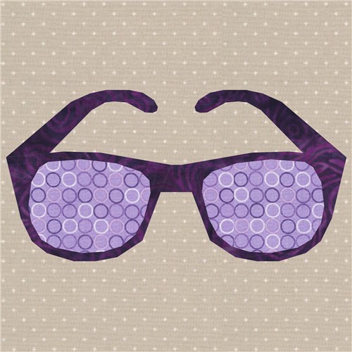 Sunny Days Sunglasses  Quilt Block  FPP Pattern