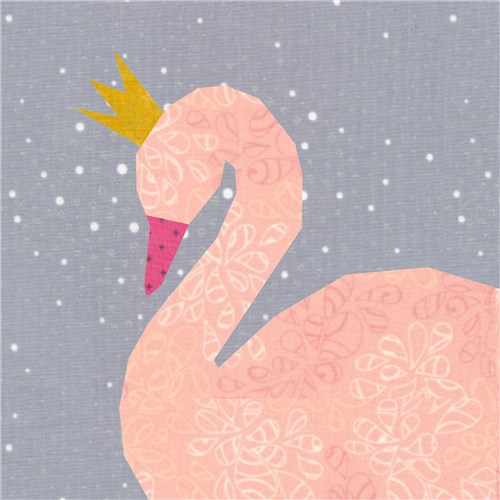 Swan Princess  Quilt Block  FPP Pattern