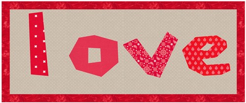 Funky Lowercase Alphabet  Quilt Block  FPP Pattern