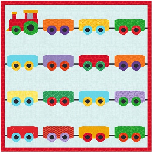 Choo Choo Train  Quilt Block  Patterns each in